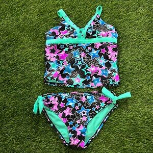 Girls Breaking Waves Two Piece Swimsuit
